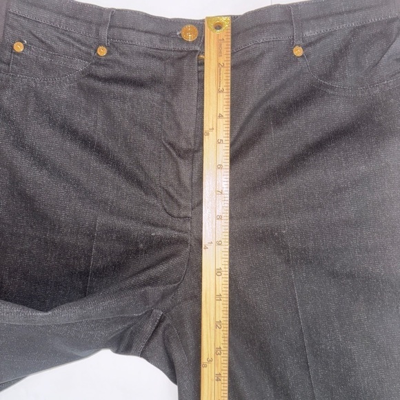 St. John Sport by Marie Gray Black Jean Pants size 10 - Picture 5 of 10